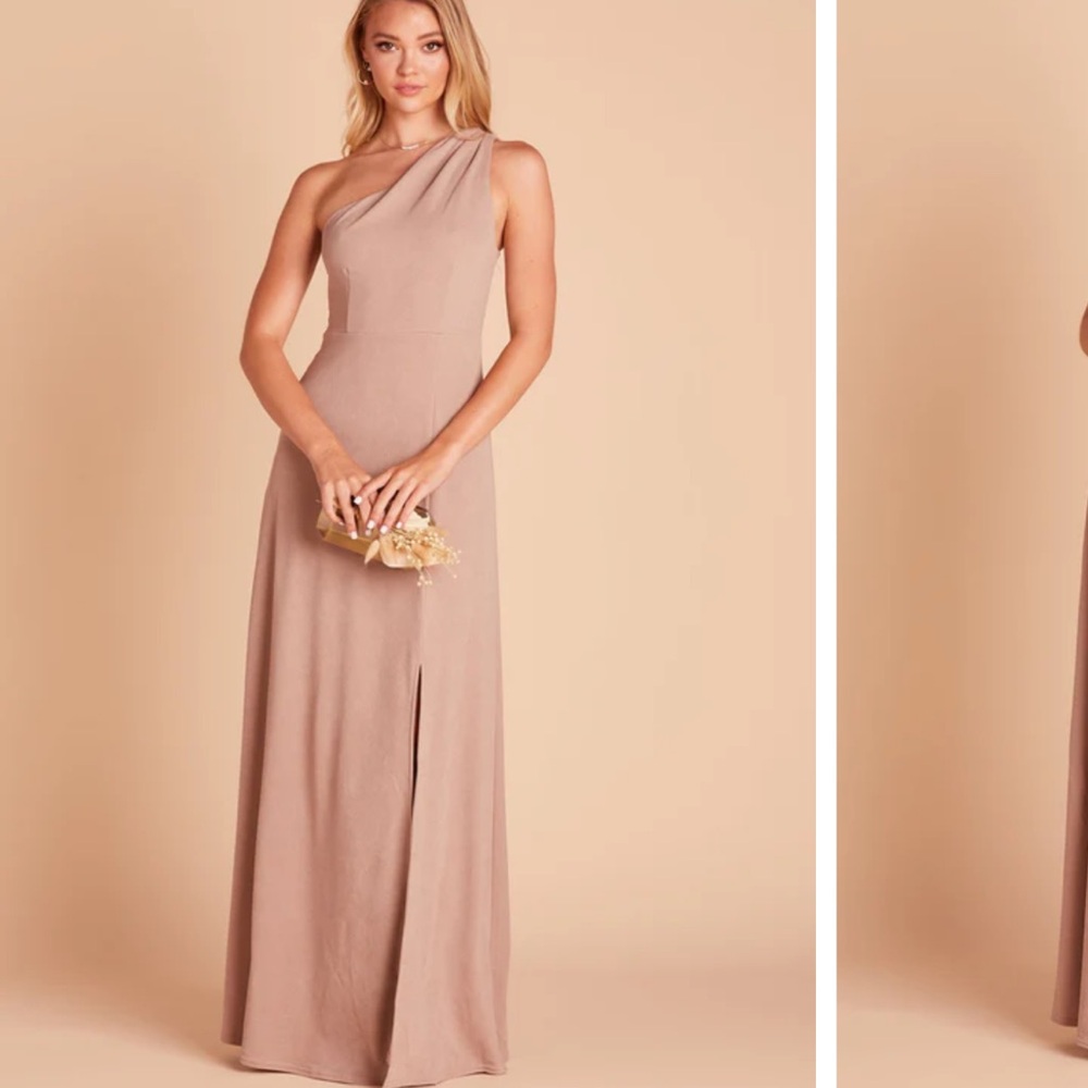 Birdy Grey Kira Crepe Dress in Taupe